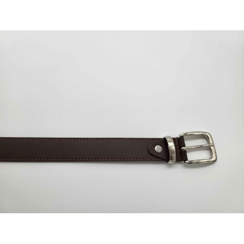 Ceinture cuir de vachette marron