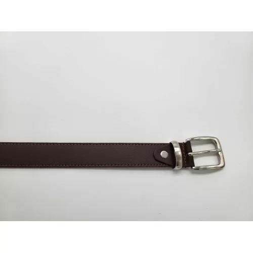 Ceinture cuir de vachette marron