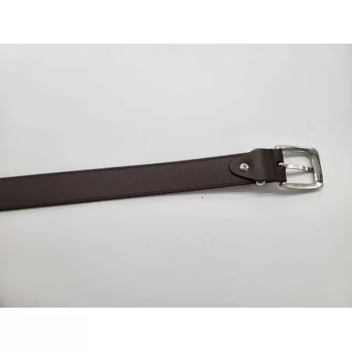 Ceinture cuir de vachette marron