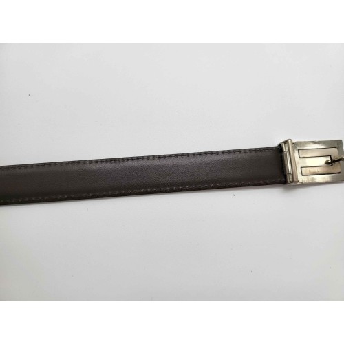 Ceinture cuir réversible  vachette camel et marron chocolat