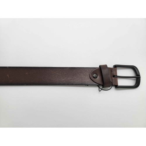 Ceinture cuir de vachette chocolat