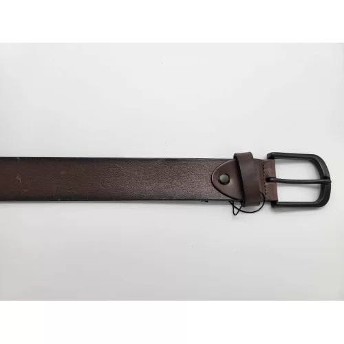 Ceinture cuir de vachette chocolat