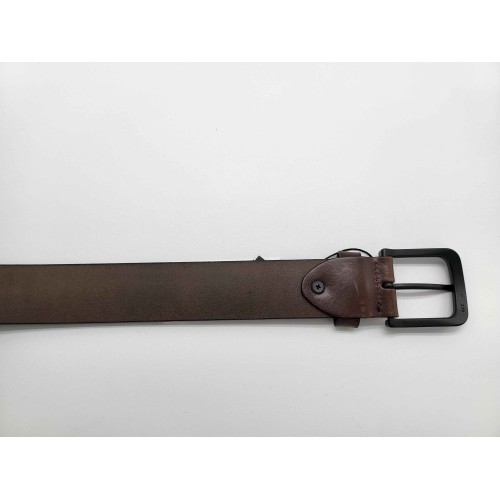 Ceinture cuir de vachette chocolat