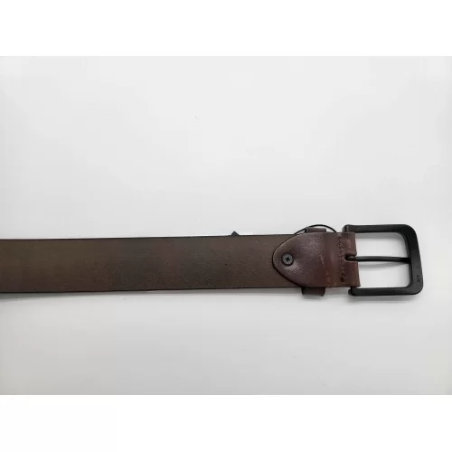 Ceinture cuir de vachette chocolat