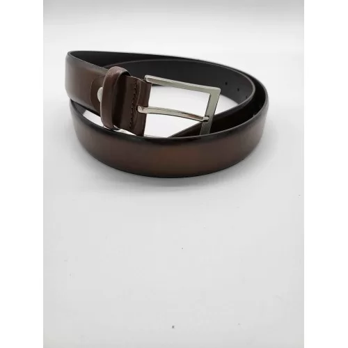 Ceinture cuir de vachette marron