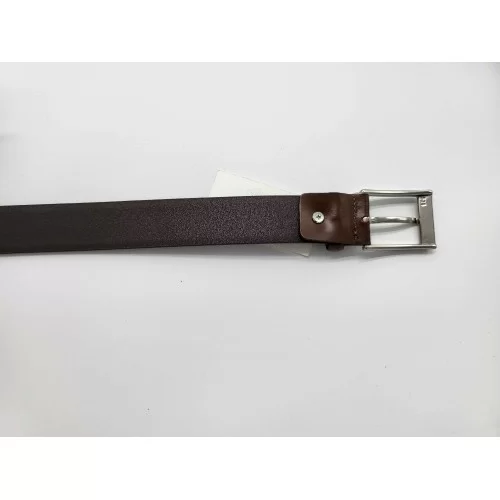 Ceinture cuir de vachette marron