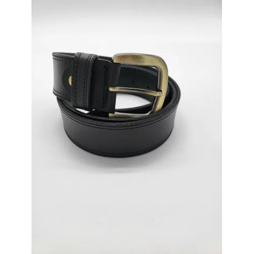 Ceinture en cuir de vachette couleur noire