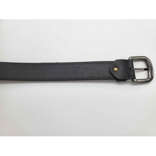 Ceinture en  cuir de vachette couleur noire