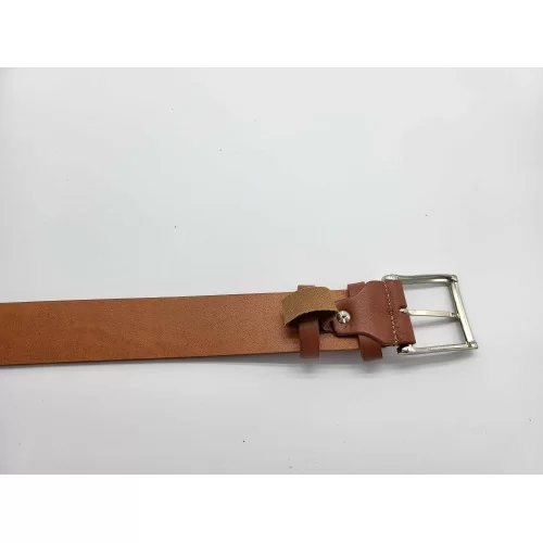 Ceinture cuir de vachette camel
