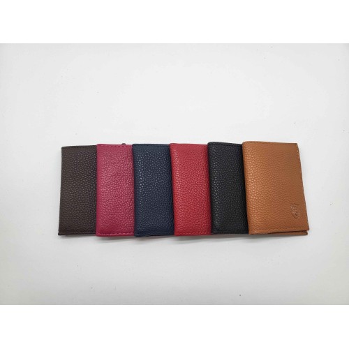 Porte carte cuir de vachette chocolat