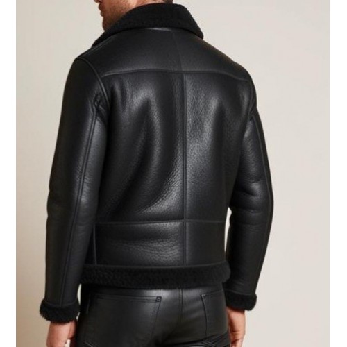 Man leather blazer model Mario