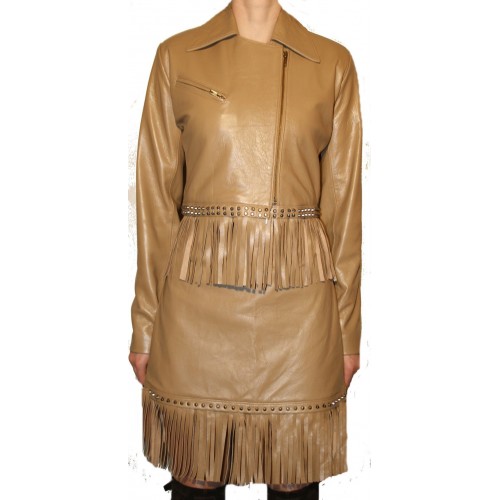 Woman's leather jacket model Gael