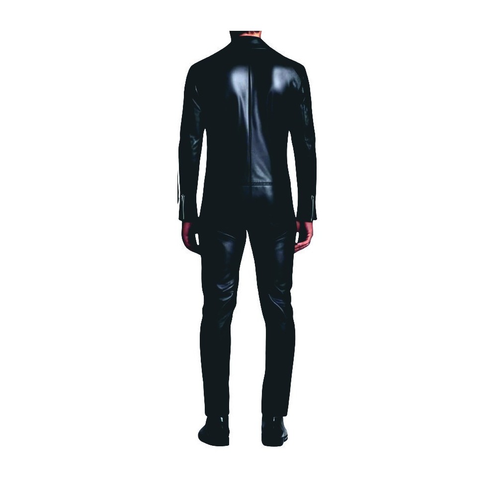 Man leather jacket model Riviere