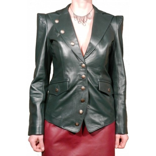 Woman's leather jacket model Atia