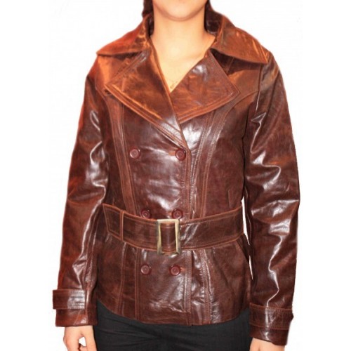 Woman's leather jacket model Lenka