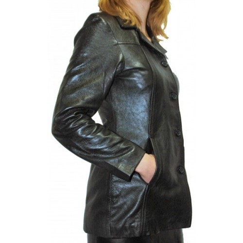 Woman's leather jacket model Jenny