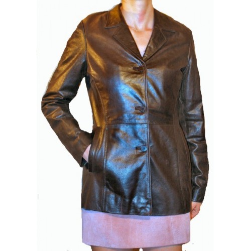 Woman's leather jacket model Felipa
