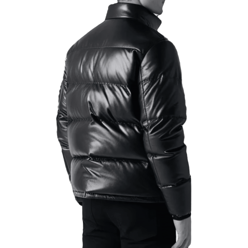 Blouson doudoune homme cuir agneau modèle Matelo