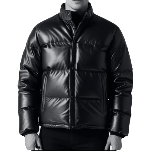 Blouson doudoune homme cuir agneau modèle Matelo