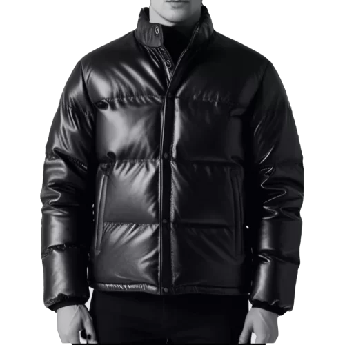 Blouson doudoune homme cuir agneau modèle Matelo