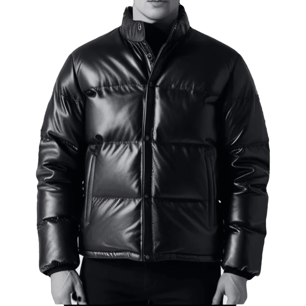 Blouson doudoune homme cuir agneau modèle Matelo