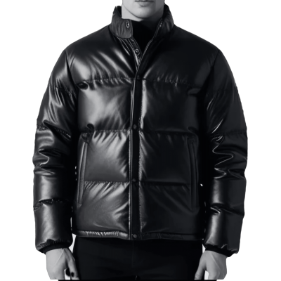 Blouson doudoune homme cuir agneau modèle Matelo