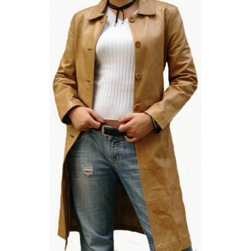 Woman's leather jacket model Apoline