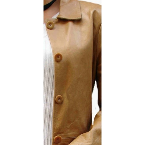 Woman's leather jacket model Analisa