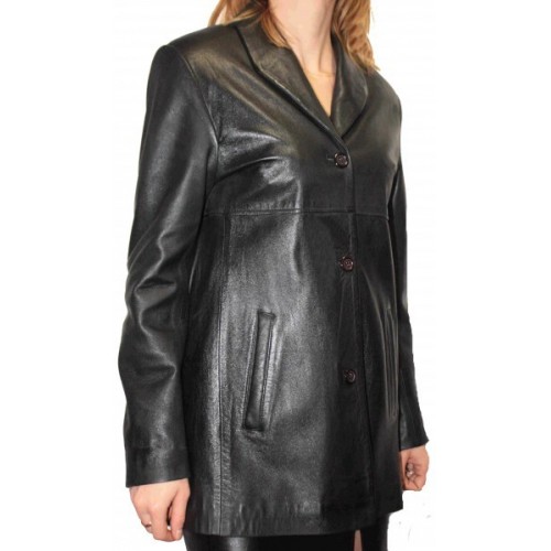 Leather jacket for women model Ambre
