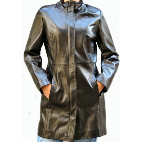 Woman's leather jacket model Alida