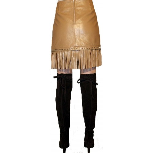 Woman's leather coat model Esther