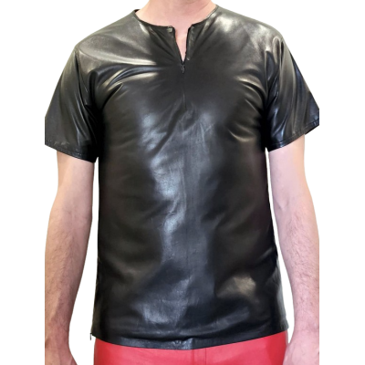 Tee shirt en agneau noir modèle Dixty
