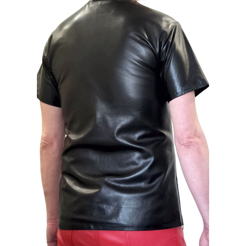 Tee shirt en agneau noir modèle Dixty
