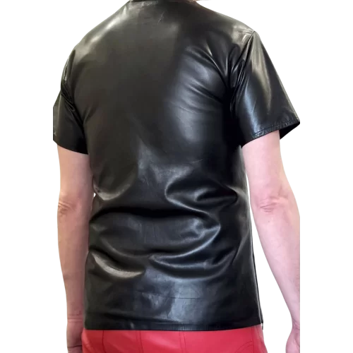 Tee shirt en agneau noir modèle Dixty