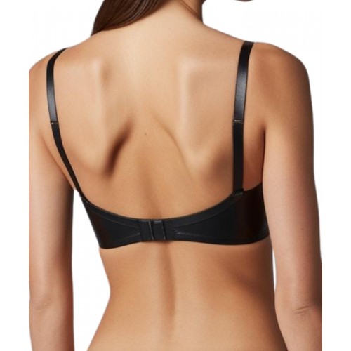 Soutien gorge en agneau noir modèle Ciria