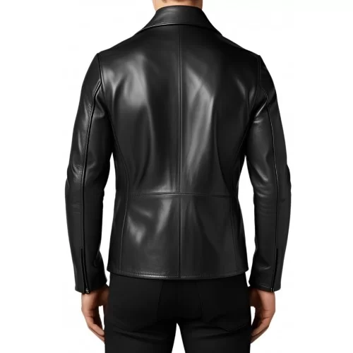 Blazer cuir homme court en agneau modèle Oruce