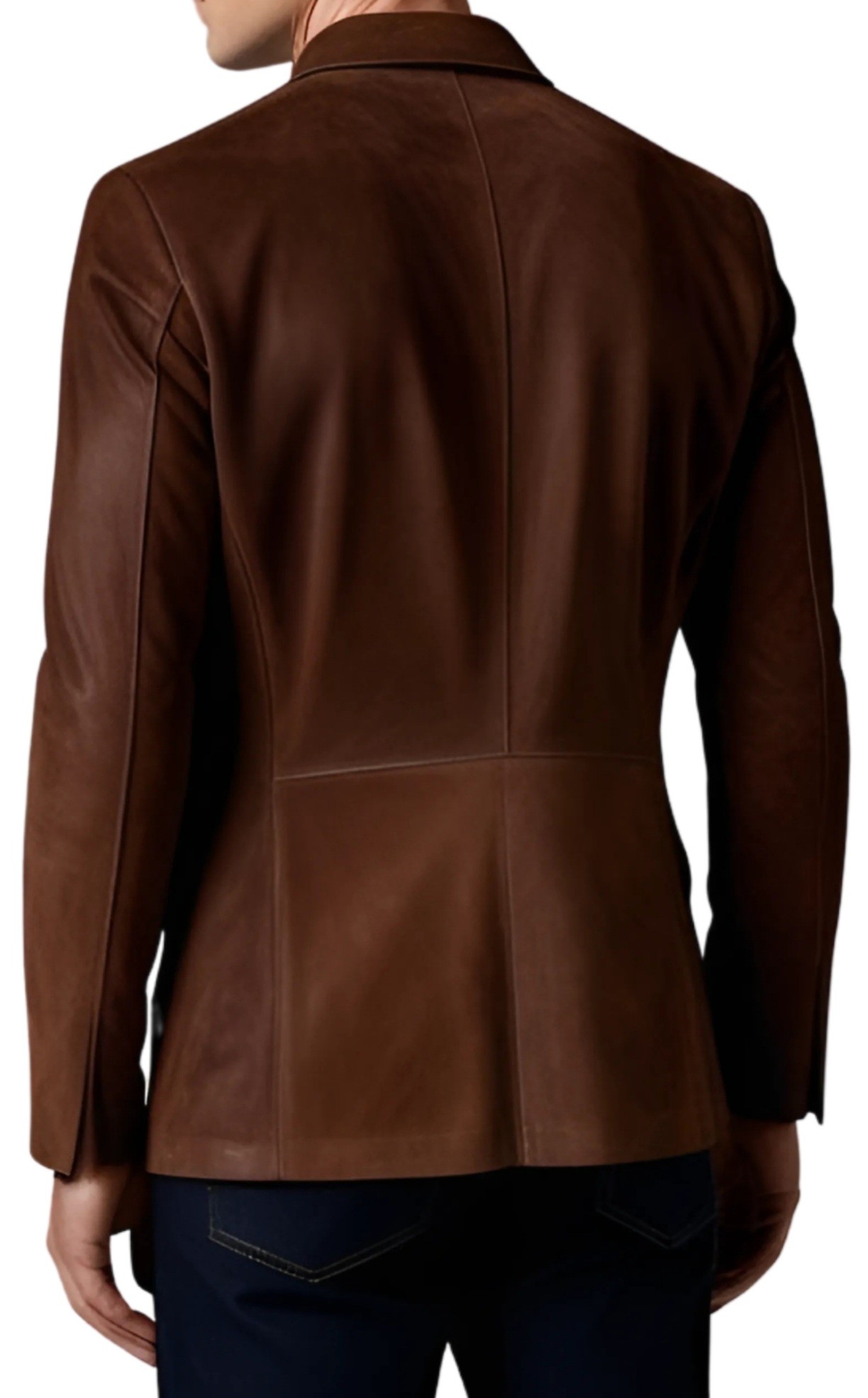 ORANDESIGNE Veste Daim Homme Vintage - Blazer Daim Synthétique Automne Hiver Coupe-Vent