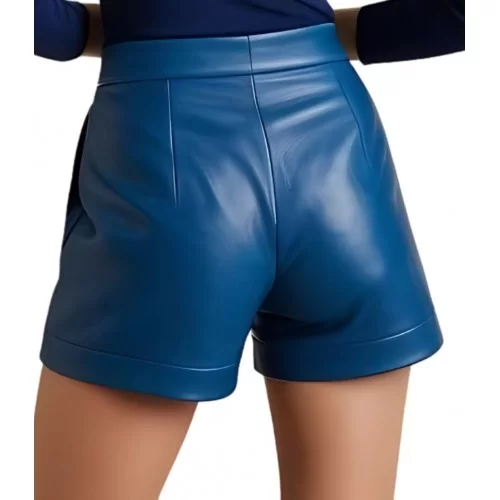 Short femme en agneau couleur marron modèle Inomie