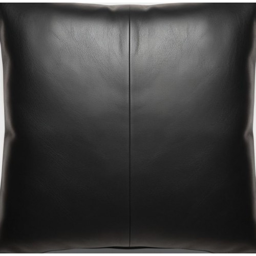 Coussin ou oreiller en cuir agneau 50 x 50 cm housse