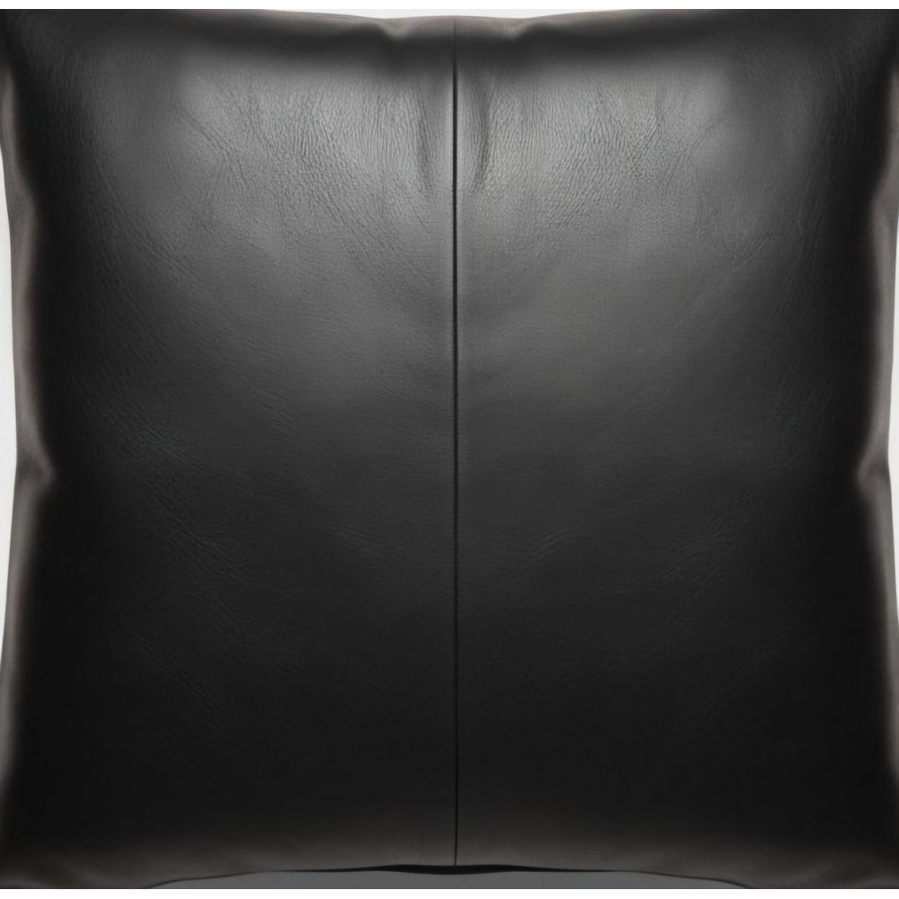 Coussin ou oreiller en cuir agneau 50 x 50 cm housse