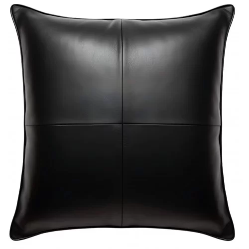 Coussin ou oreiller en cuir agneau 45 x 45 cm housse ref: 030