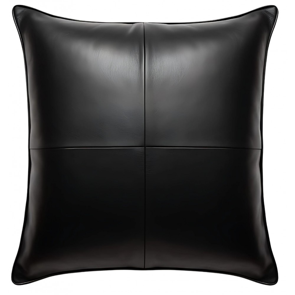 Coussin ou oreiller en cuir agneau 45 x 45 cm housse ref: 030