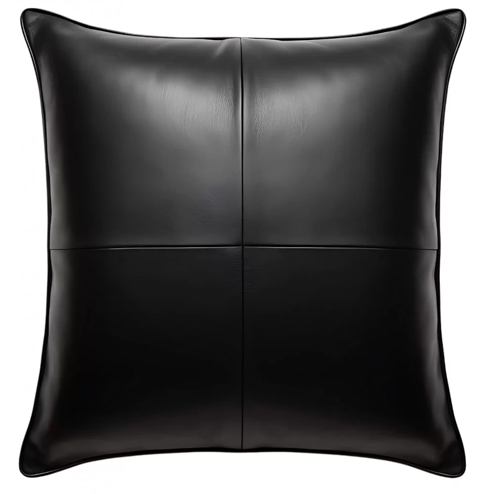Coussin ou oreiller en cuir agneau 45 x 45 cm housse ref: 030