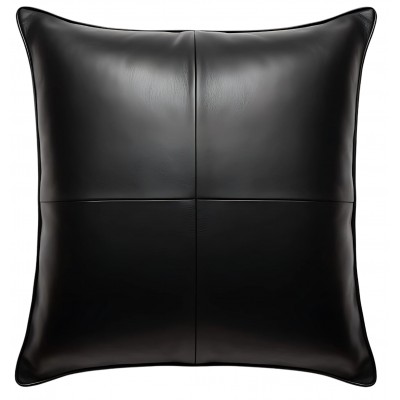 Coussin ou oreiller en cuir agneau 45 x 45 cm housse ref: 030