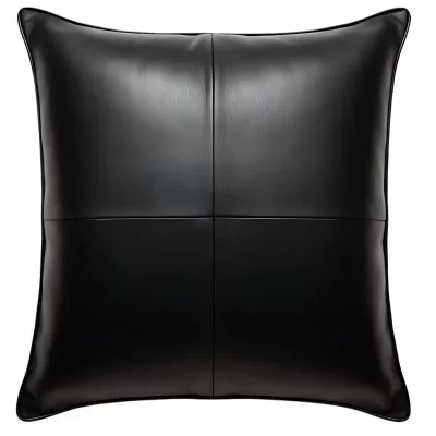 Coussin ou oreiller en cuir agneau 45 x 45 cm housse ref: 030