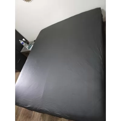 Drap housse lit double en cuir de vachette taille 140cm x 190cm