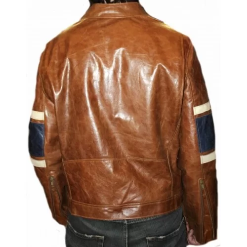 Blouson modéle Volver en vachette vintage marron