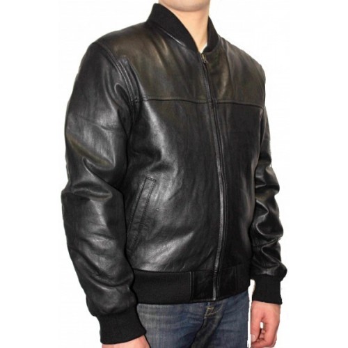Men leather jacket model commando french army cow 