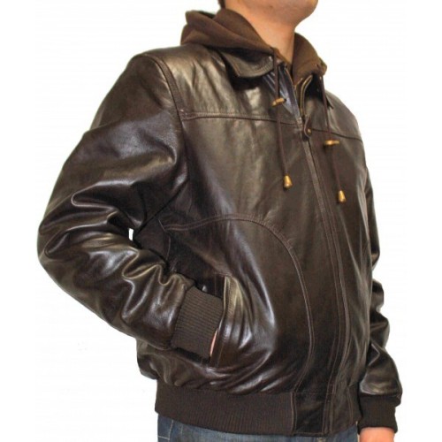 Man leather jacket model Perfect 