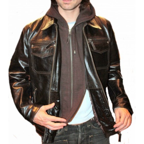 Man leather jacket model Frantz
